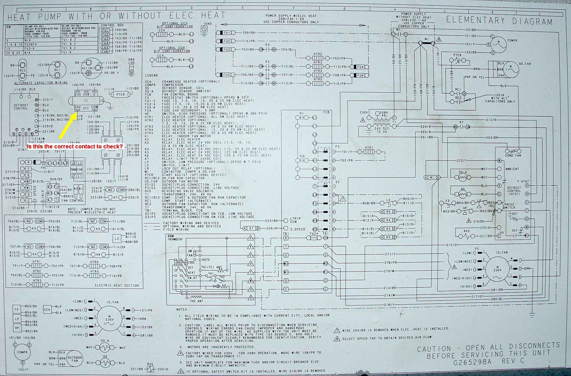 wiring diagram for e1fb180a25b york