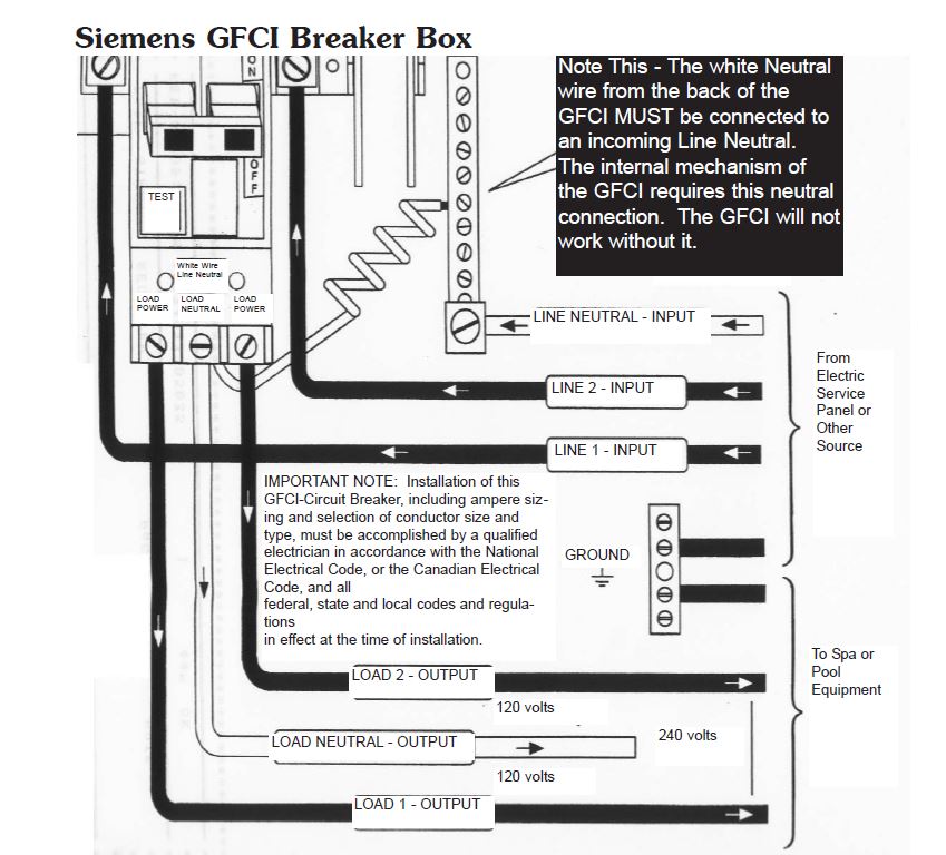 wiring diagram for eaton ch 60 amp gfci breaker