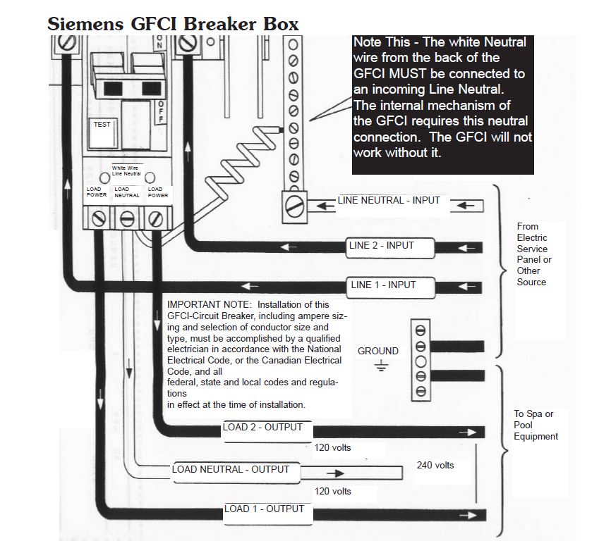 Wiring Diagram For Eaton Ch 60 Amp Gfci Breaker