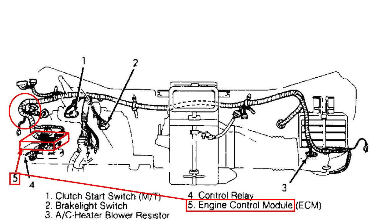 wiring diagram for ecm 1997 geo metro