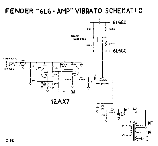 wiring diagram for fender reverb vibrato switch