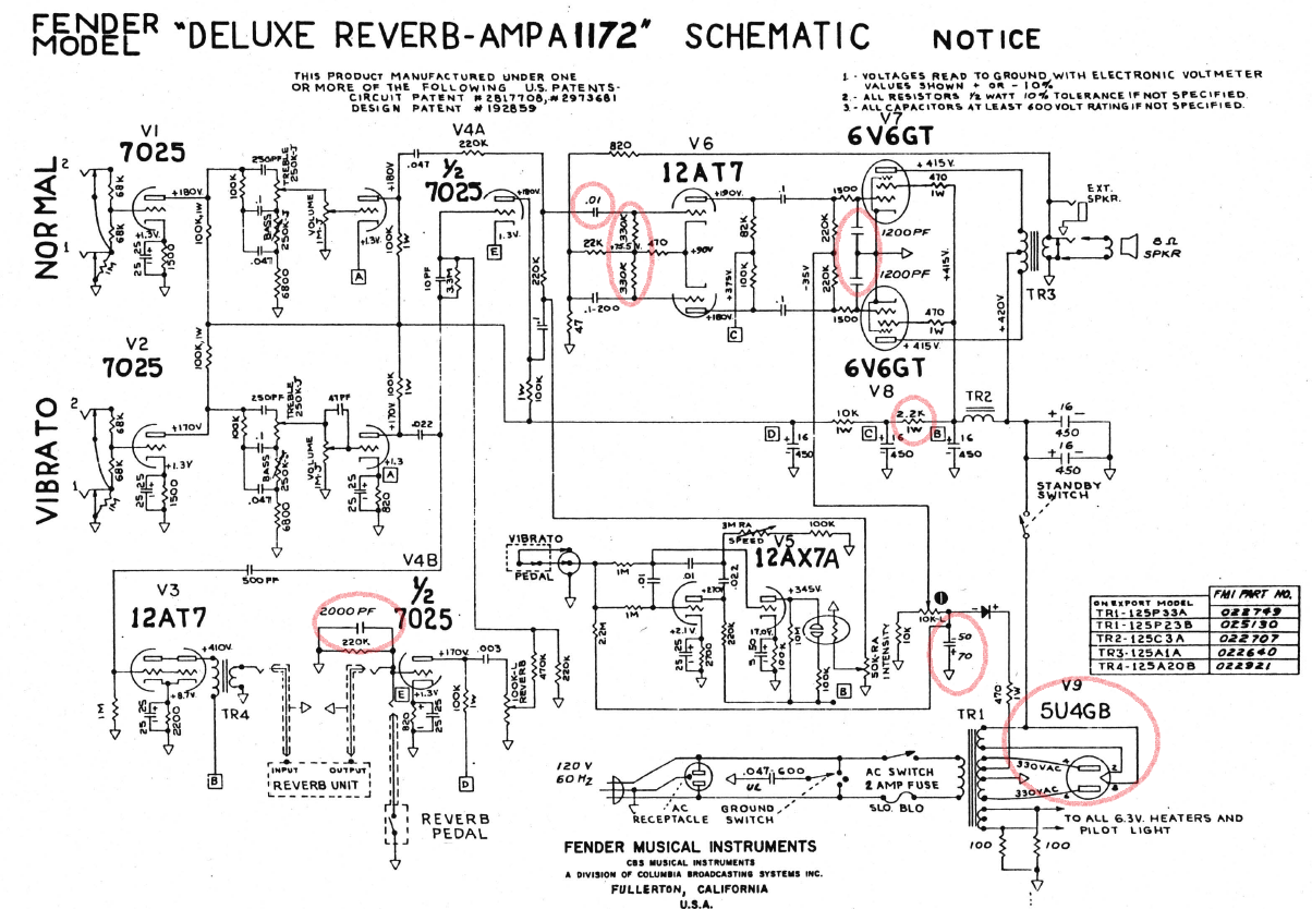 wiring diagram for fender reverb vibrato switch