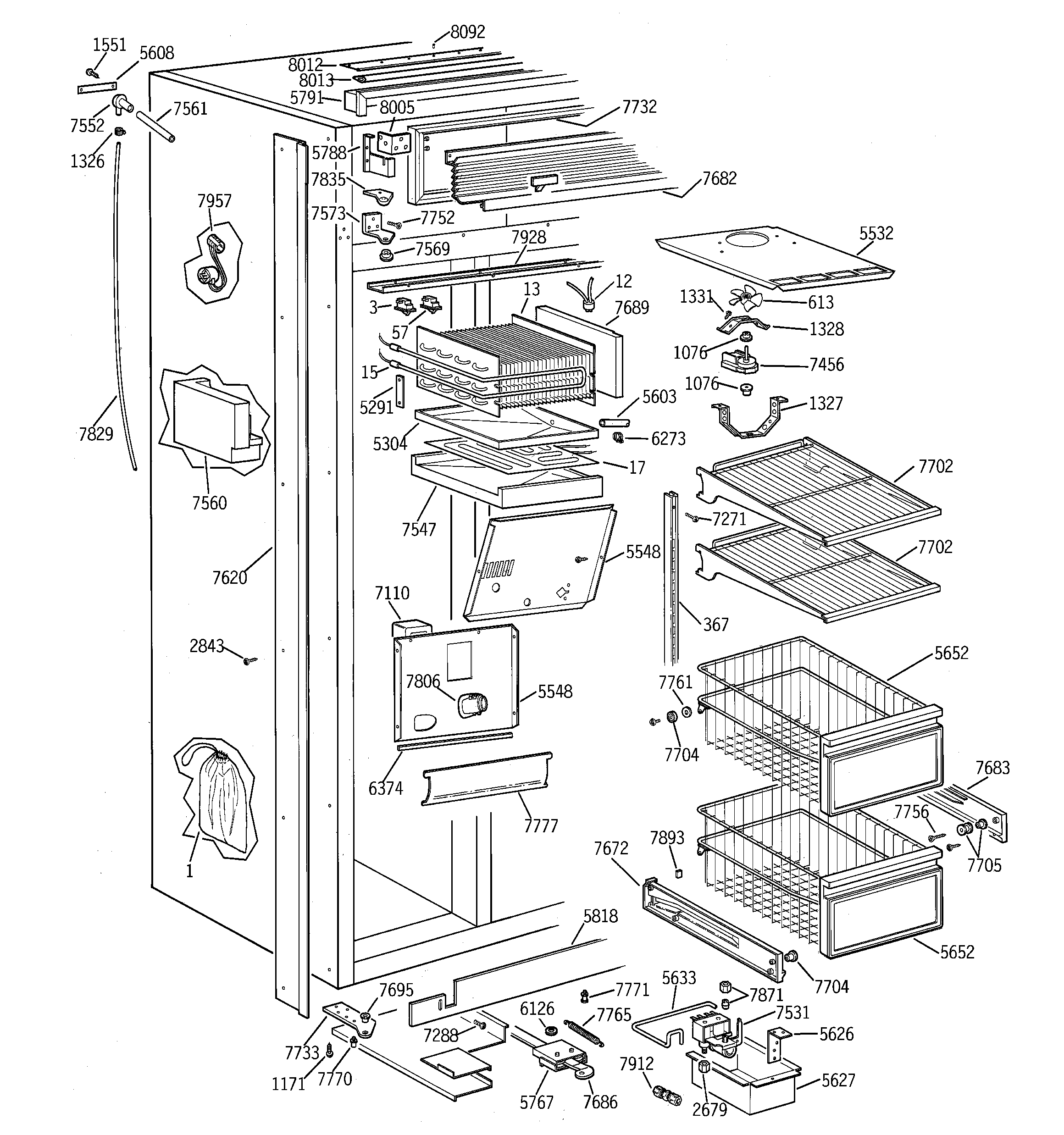 wiring diagram for ge fridge gbscohbxfrww