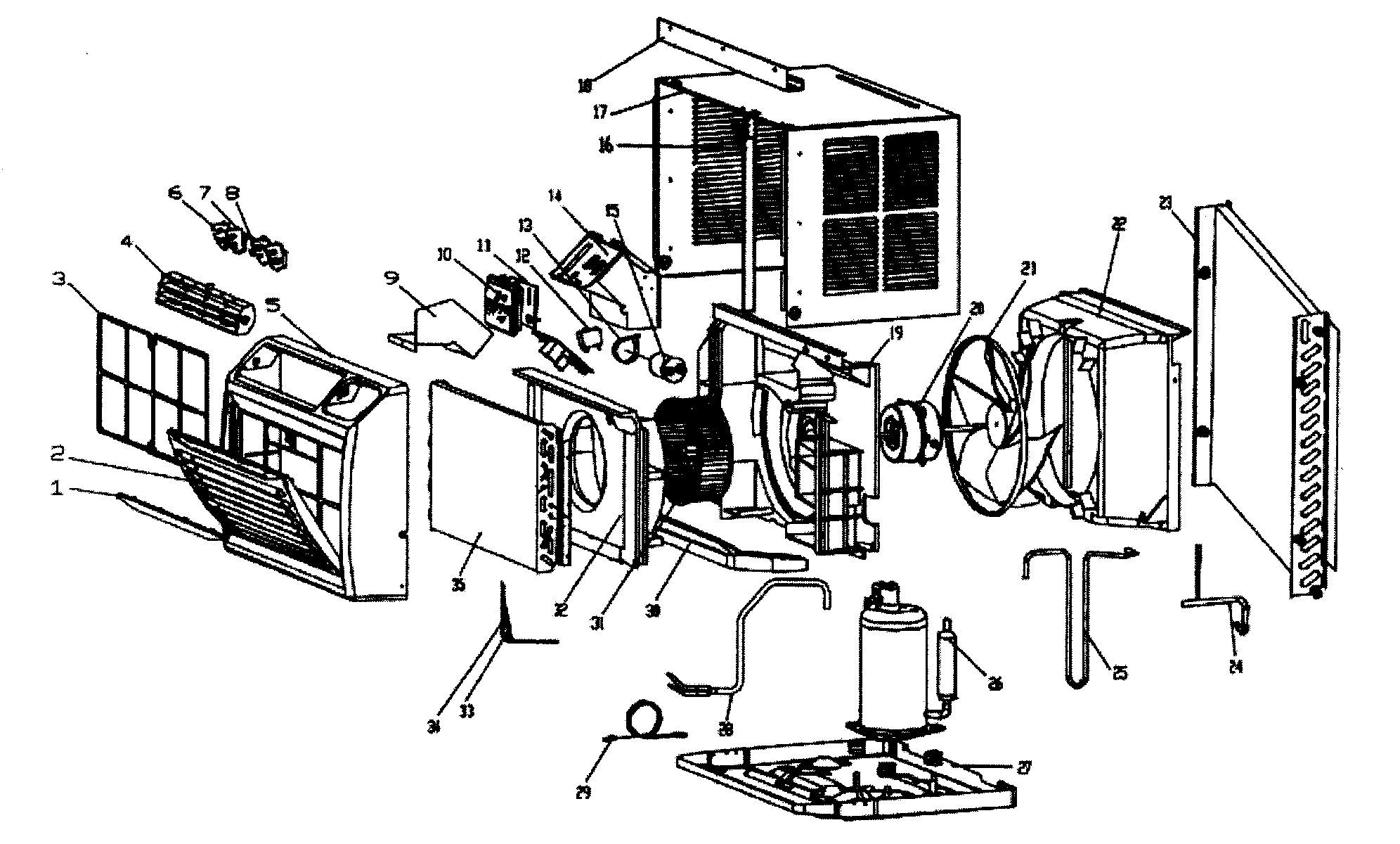 wiring diagram for haier air conditioner hwr08xc5