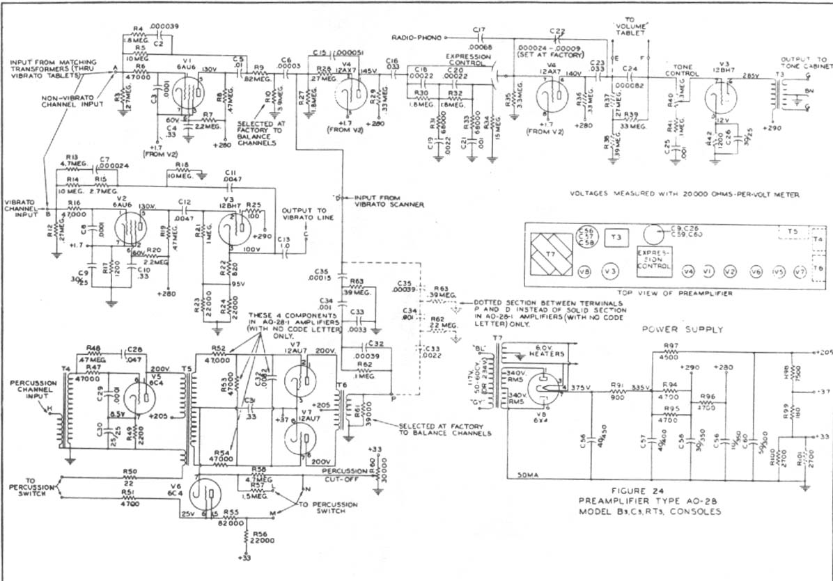 wiring diagram for hammond a100