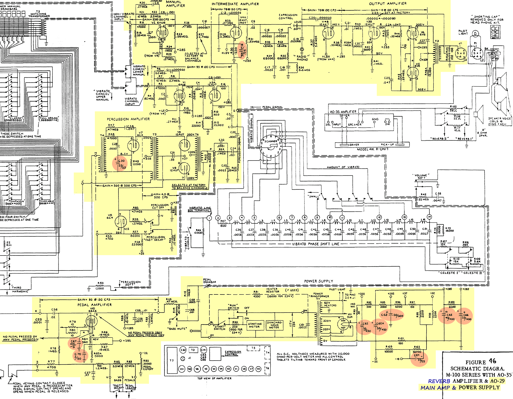wiring diagram for hammond a100