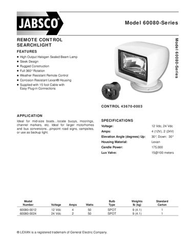 wiring diagram for itt model 60080-0012 light