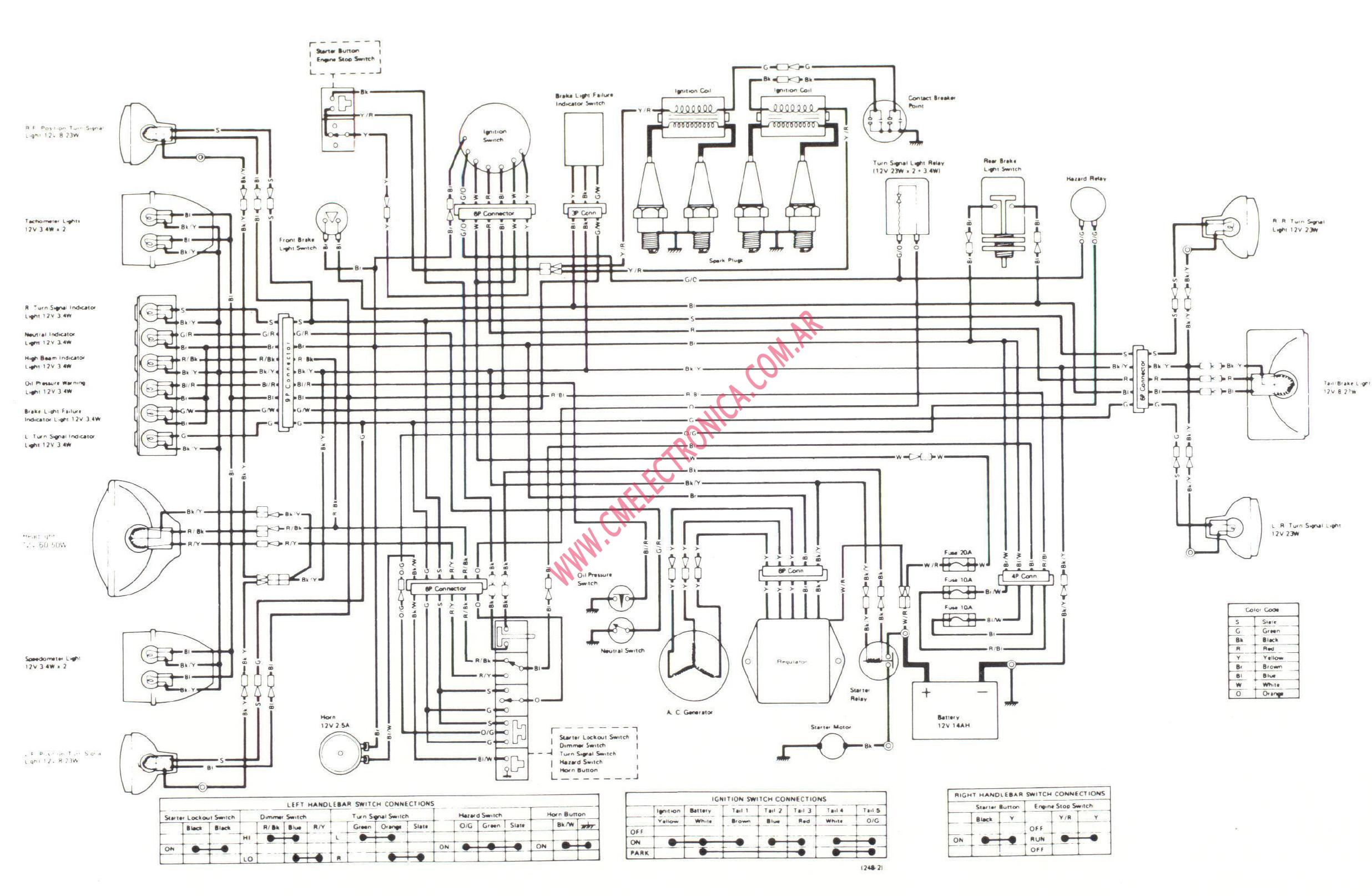 wiring diagram for kawasaki kz1000