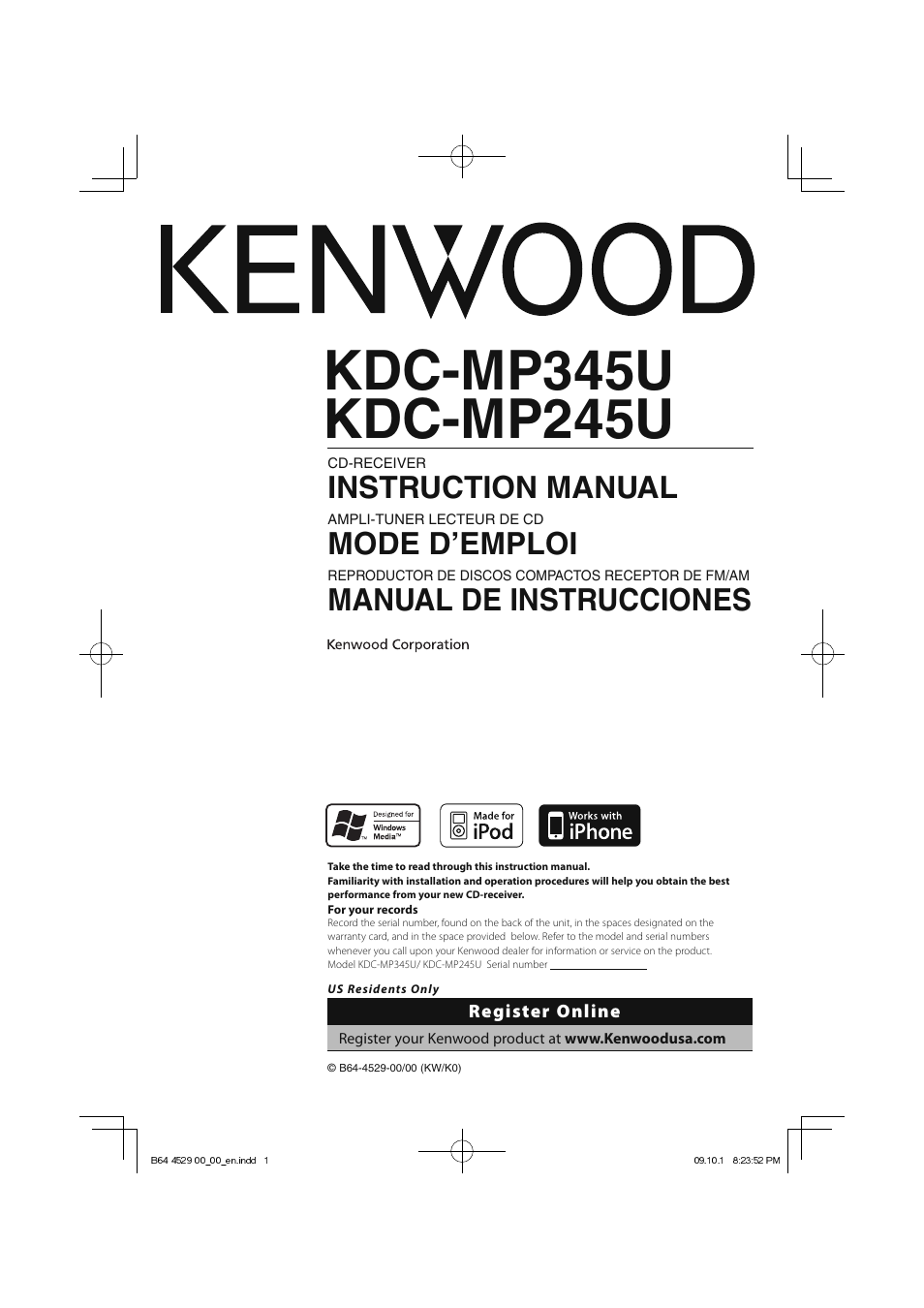 Wiring Diagram For Kenwood Kdc Mp345u