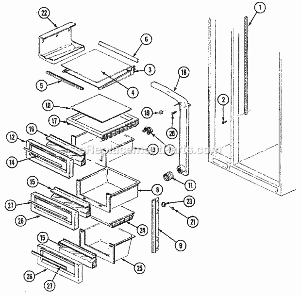 wiring diagram for maytag 61003072 control board