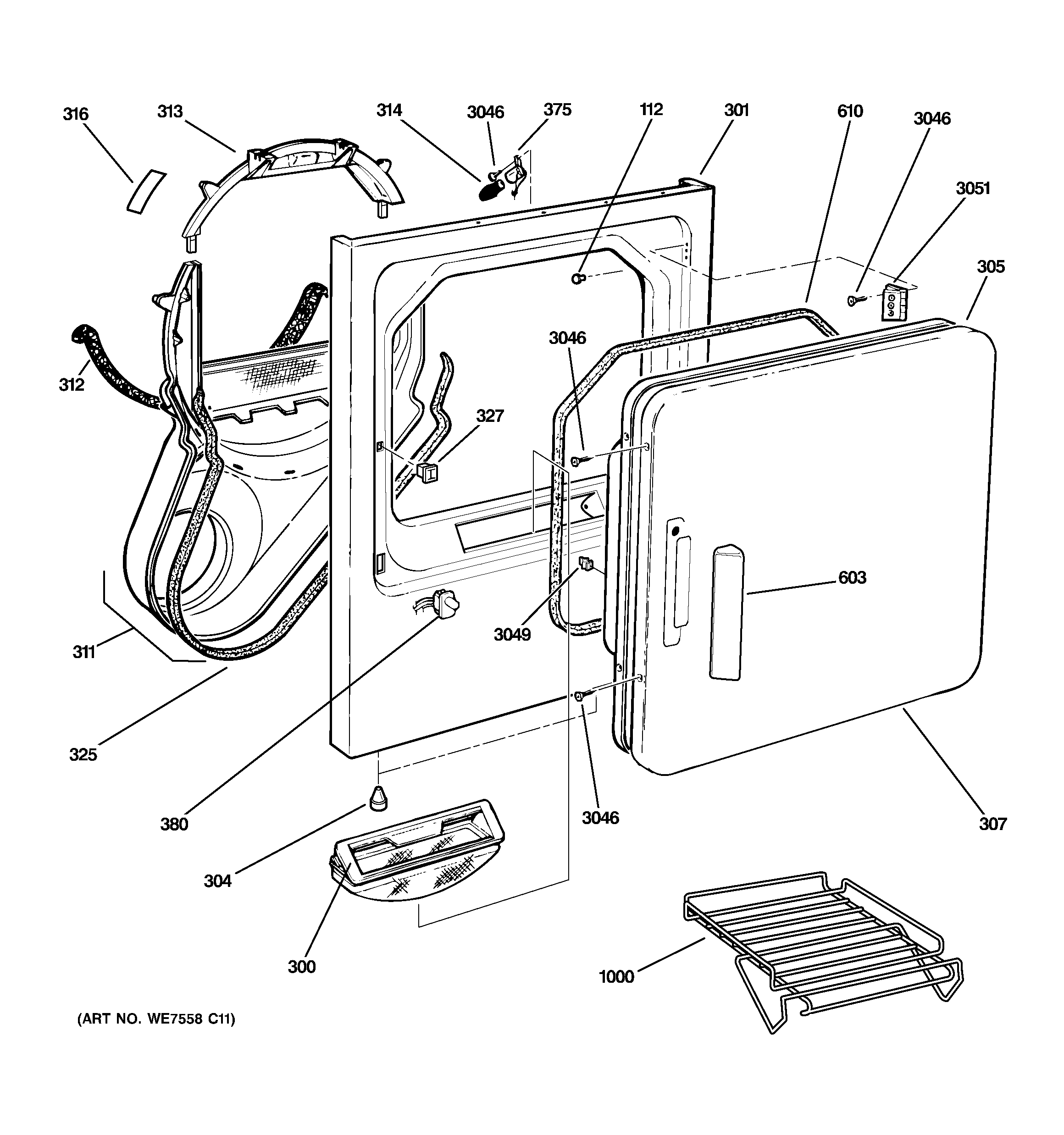 wiring diagram for part number m4600. g on a kenmore dryer