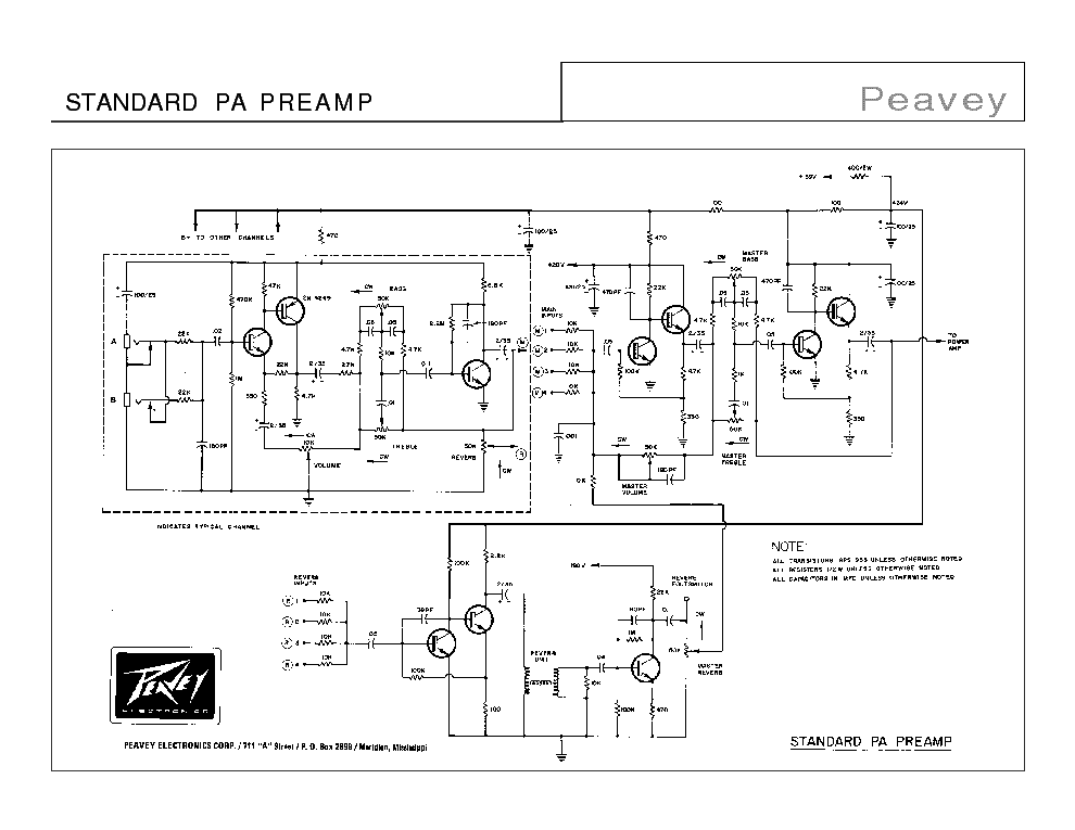 wiring diagram for peavey classic 1970 solid state hybrid