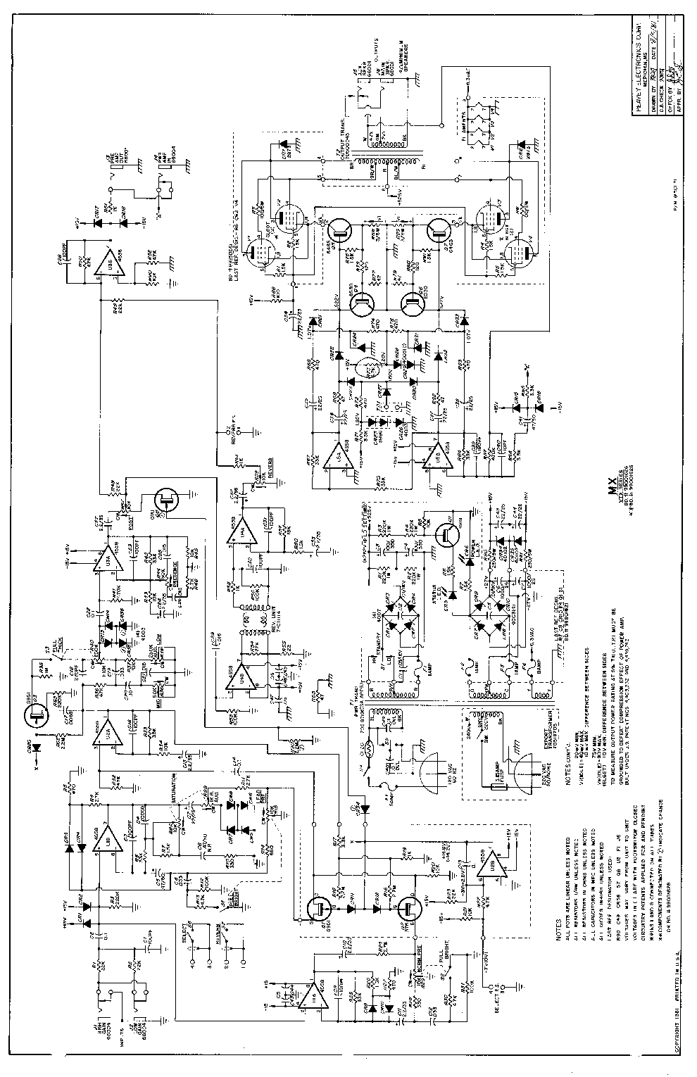 wiring diagram for peavey patriot