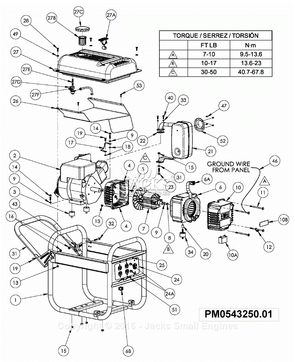 wiring diagram for power mate gt5250