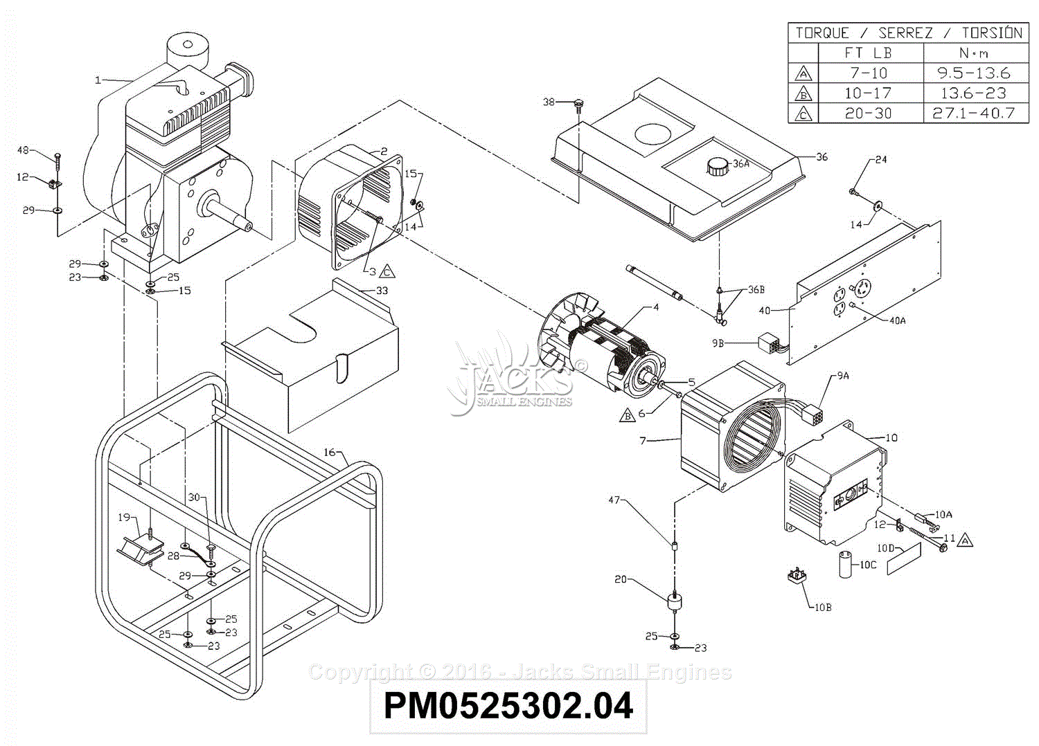 wiring diagram for powermate gt5250