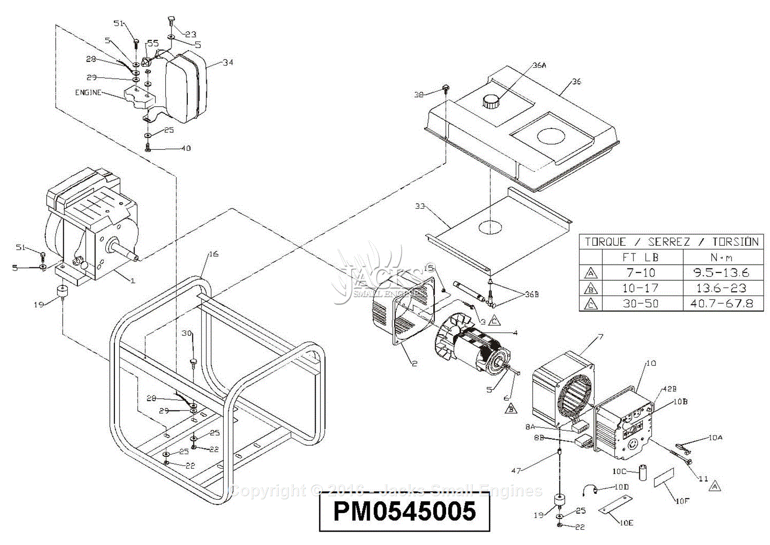 wiring diagram for powermate gt5250