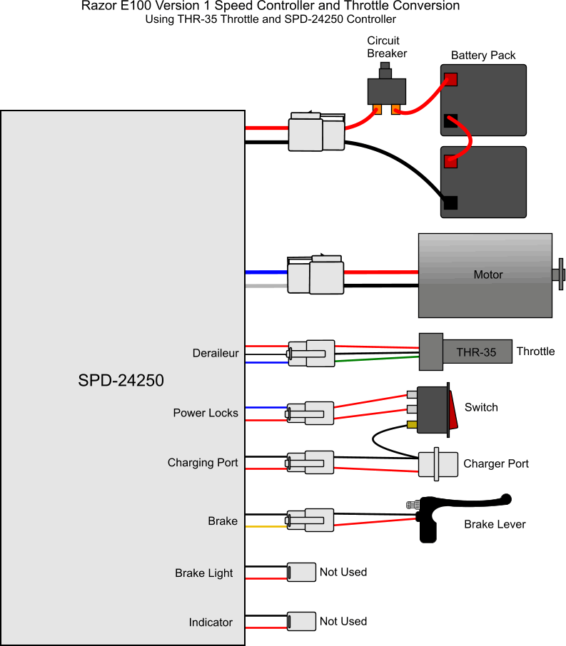 wiring diagram for razor e100 electric scooter