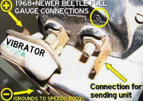 wiring diagram for speedometer and gauges on a69 beetle