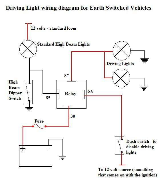 wiring diagram for spotlights on hilux