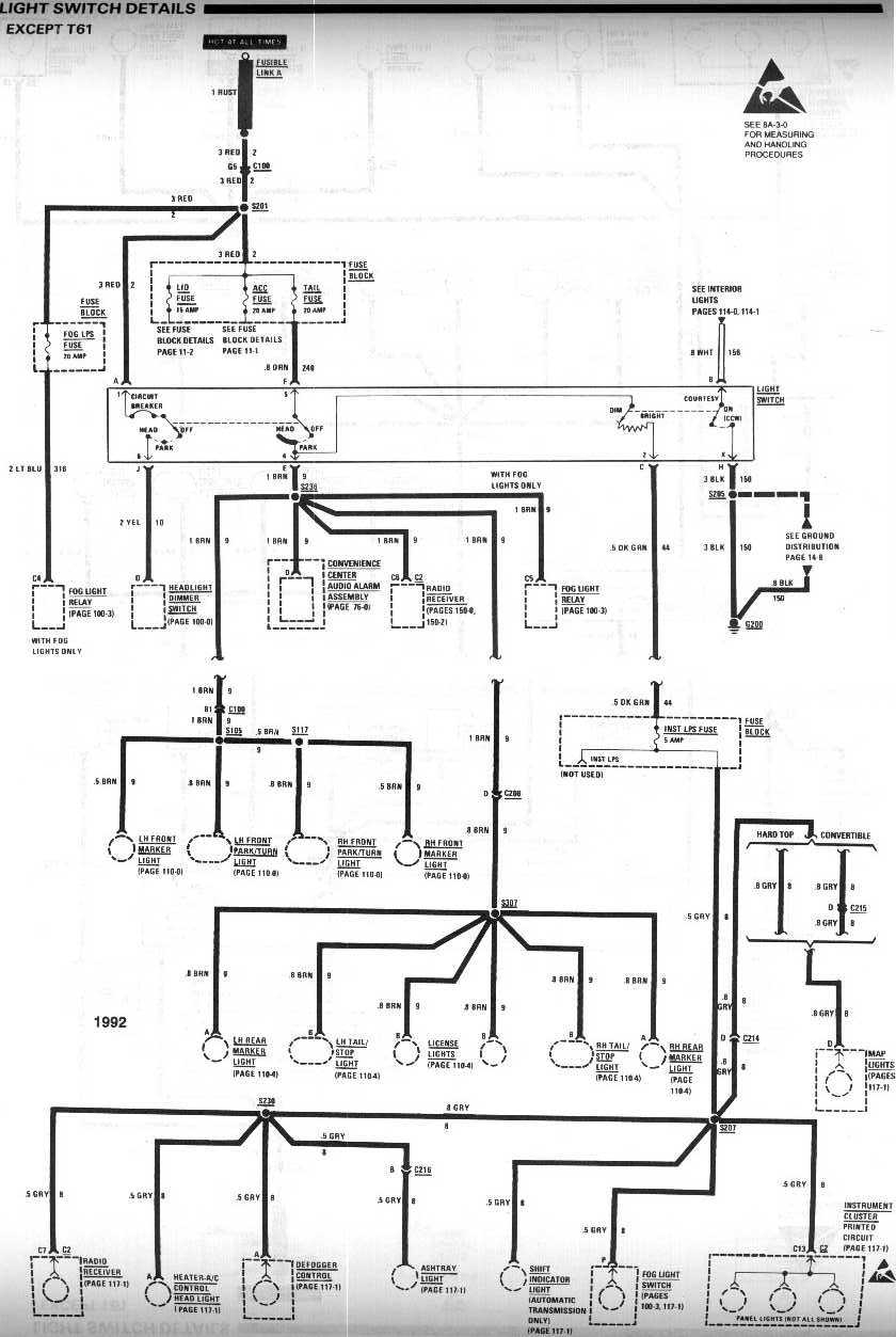 wiring diagram for the firewall plug on a 1991 camaro