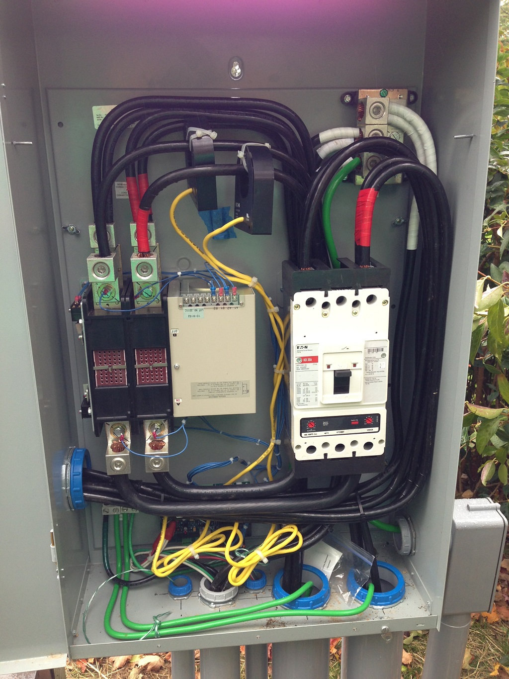 wiring diagram for transfer switch into 400a service