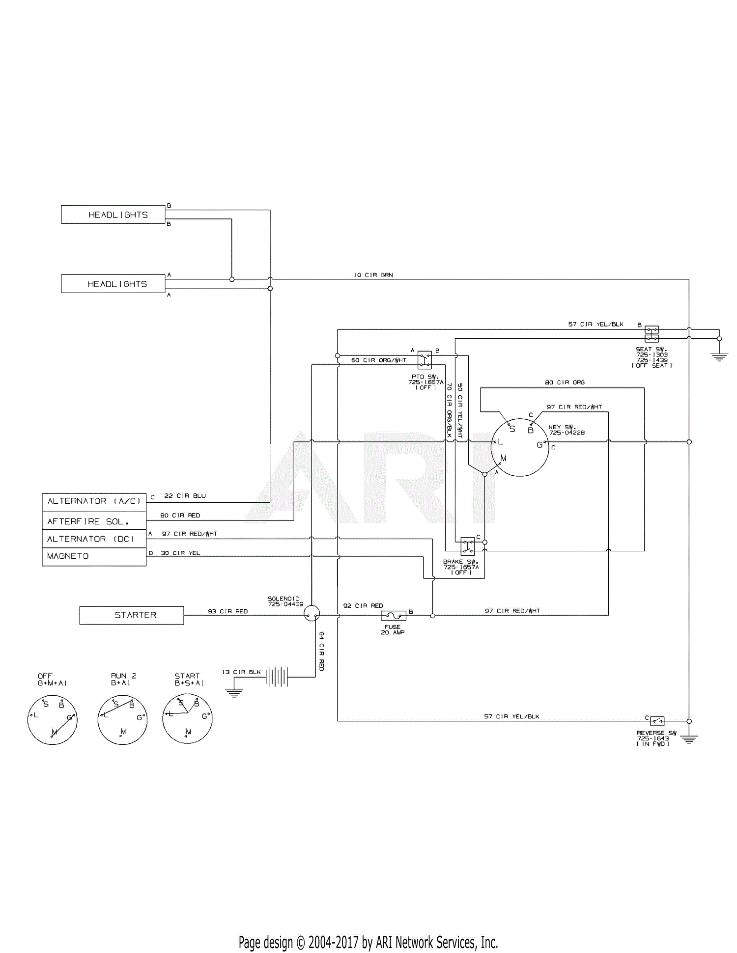 wiring diagram for troy bilt pony riding mower