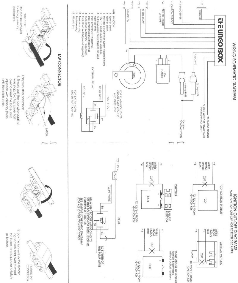 wiring diagram for ungo alarm