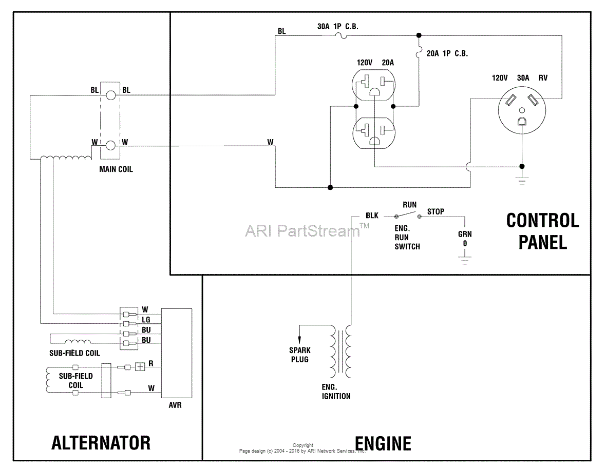 wiring diagram for ust 3500 watt generator