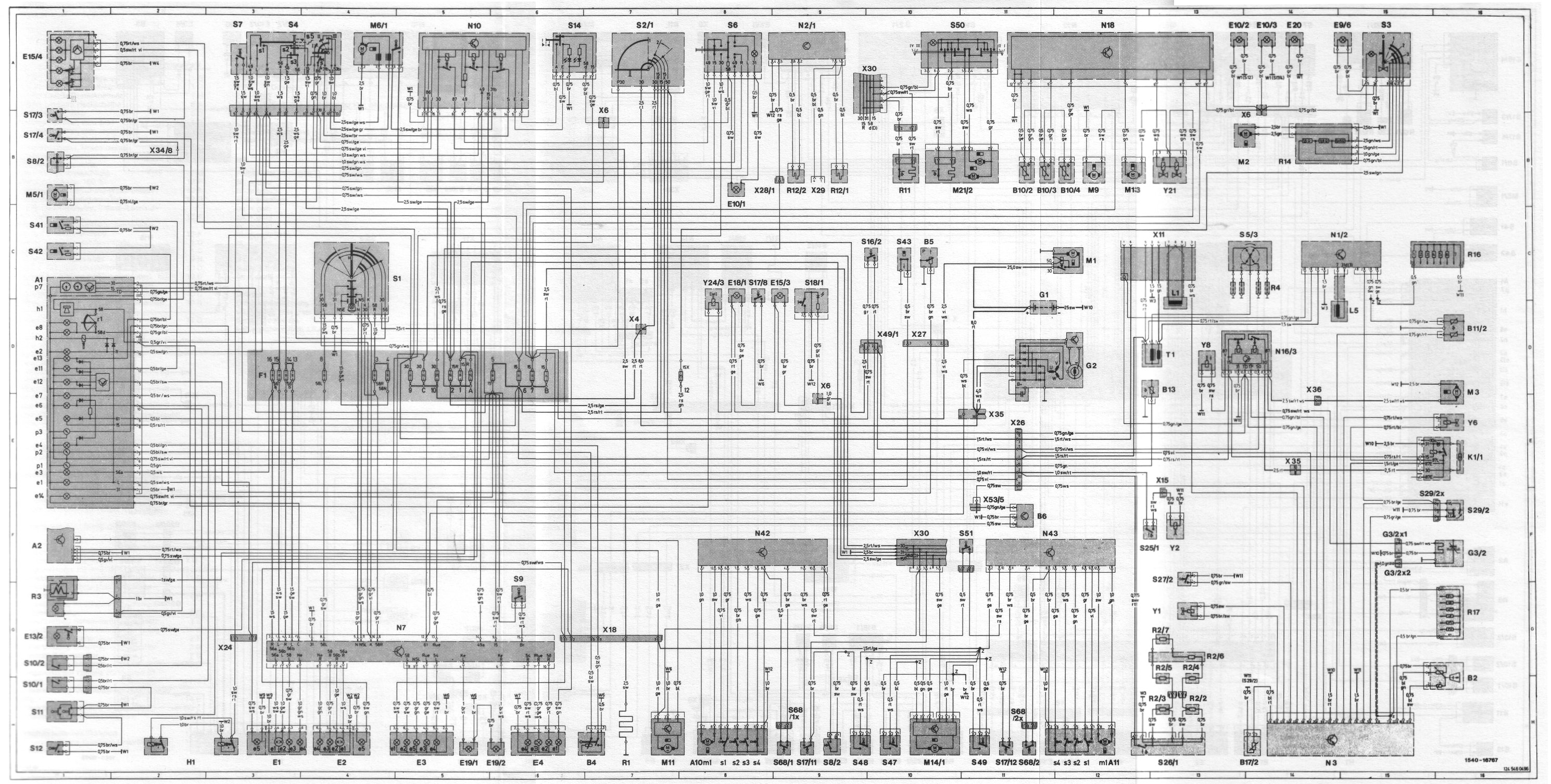 wiring diagram for w460 mercedes