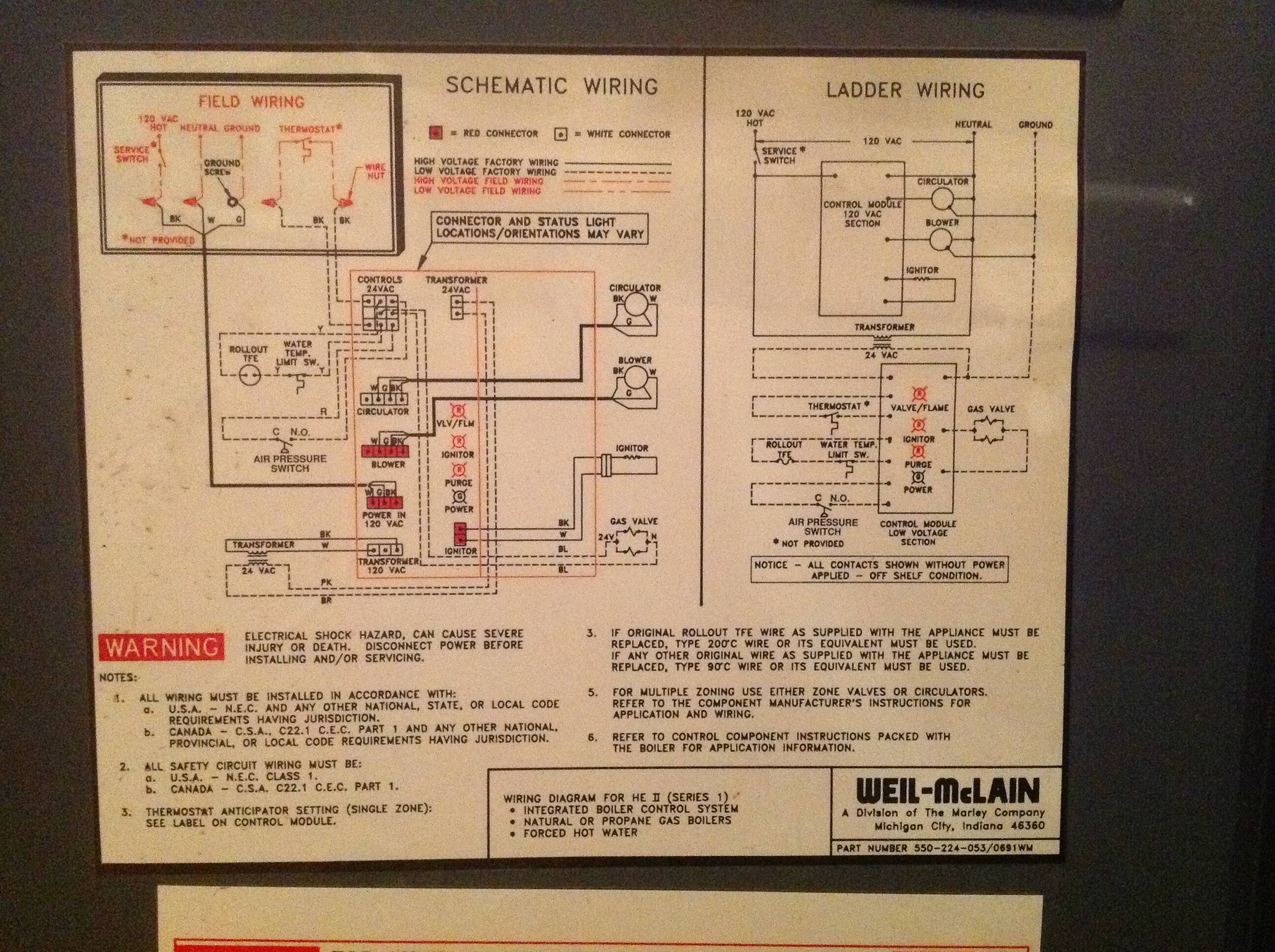 wiring diagram for weil mclain boiler