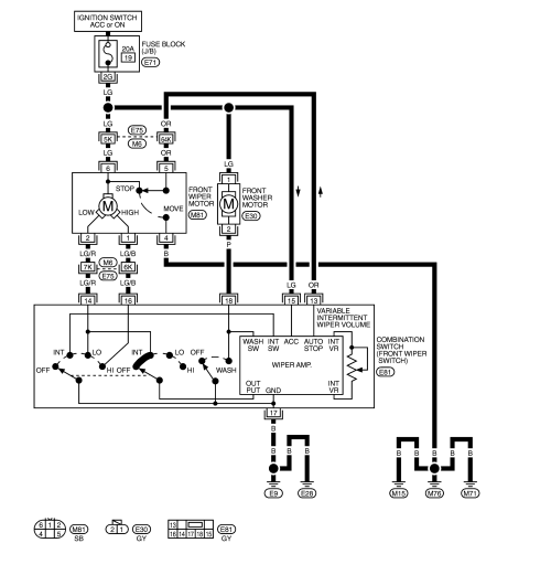 wiring diagram for windshield wiper motor suzuki forenza