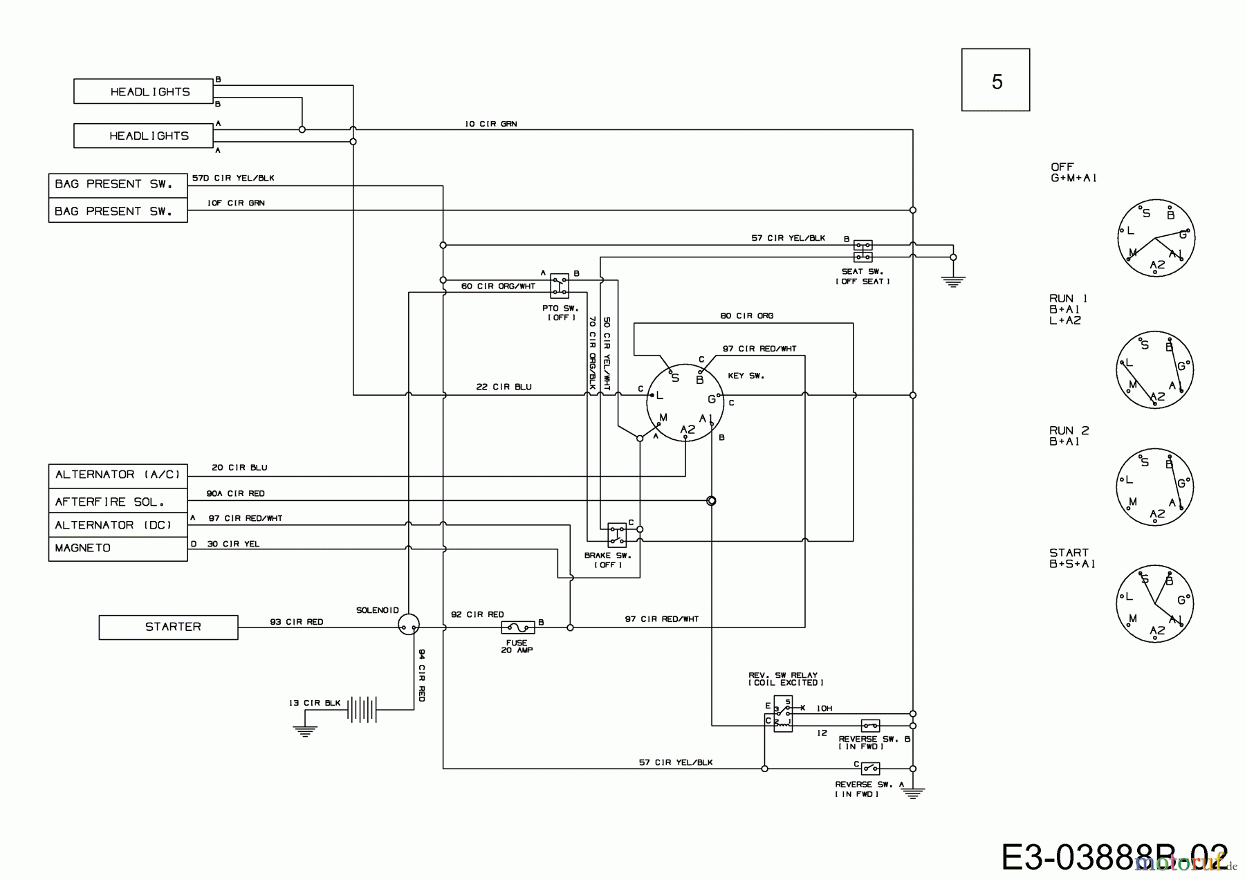 wiring diagram for yardman lawn tractor