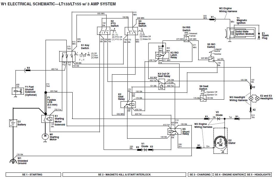 wiring diagram john deere lt155 15 amp