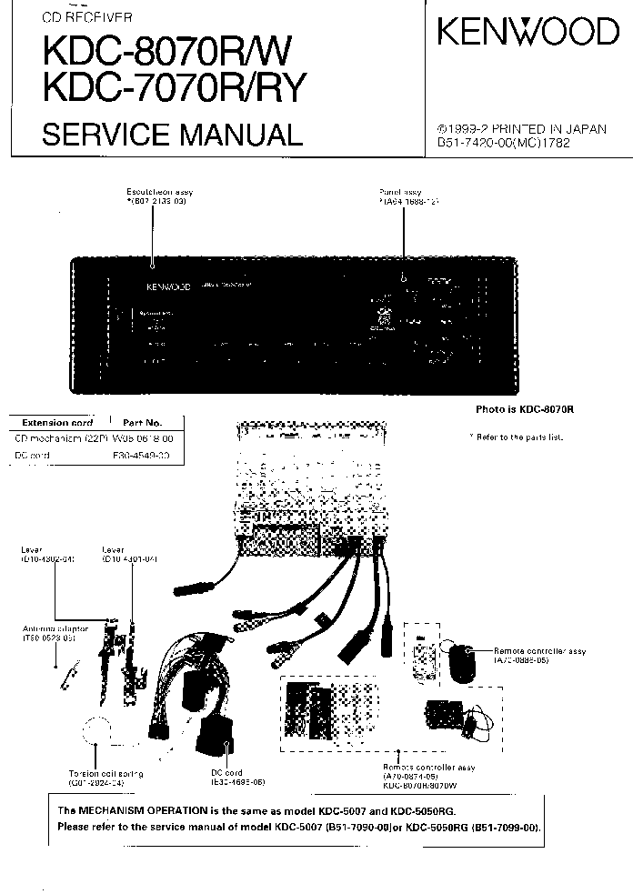 wiring diagram kenwood car stereo kdc-210u