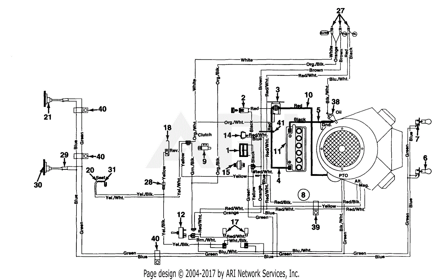 wiring diagram mtd lawn tractor 13ac763f755
