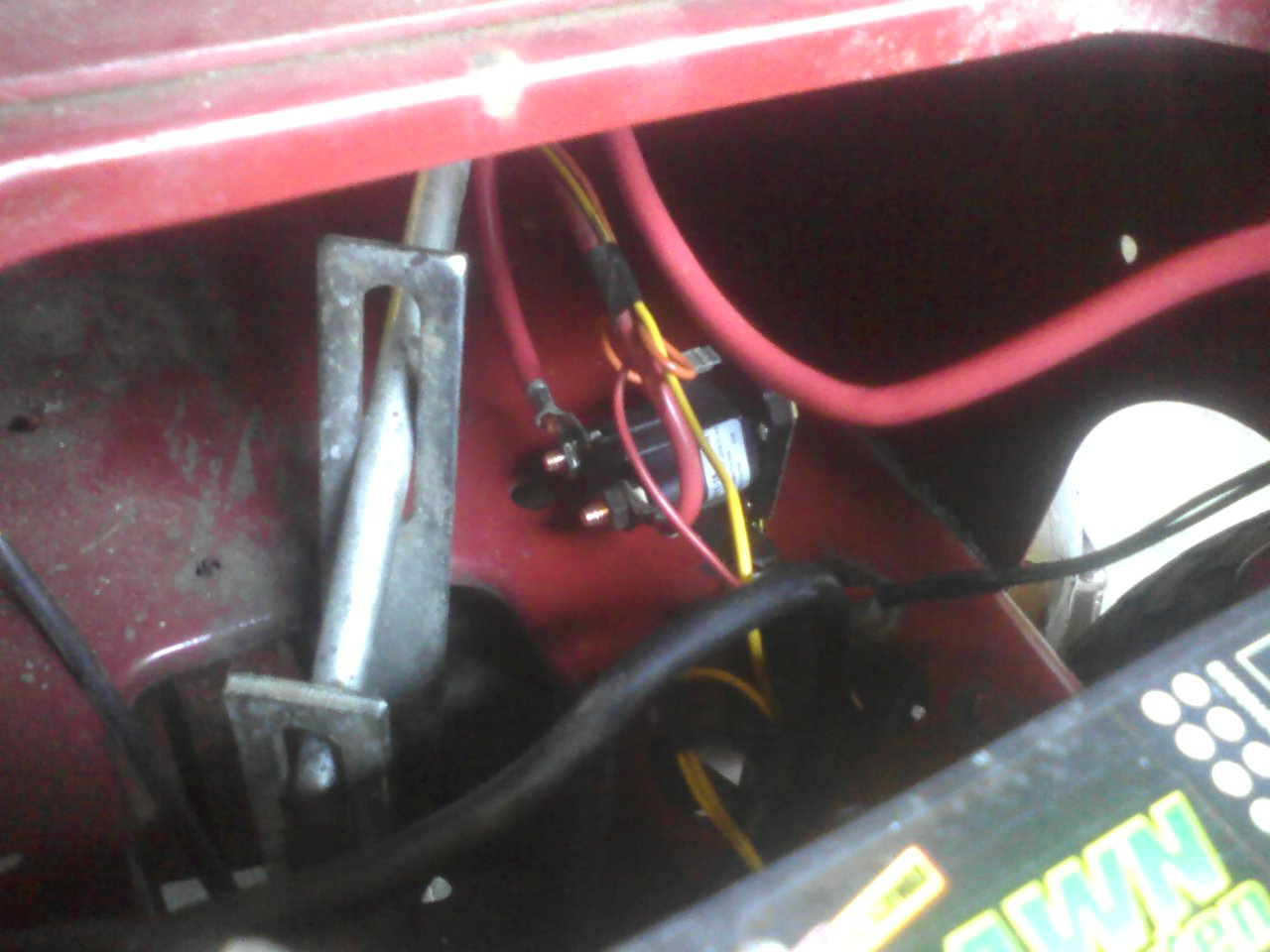 wiring diagram on an old murray riding mower from solenoid
