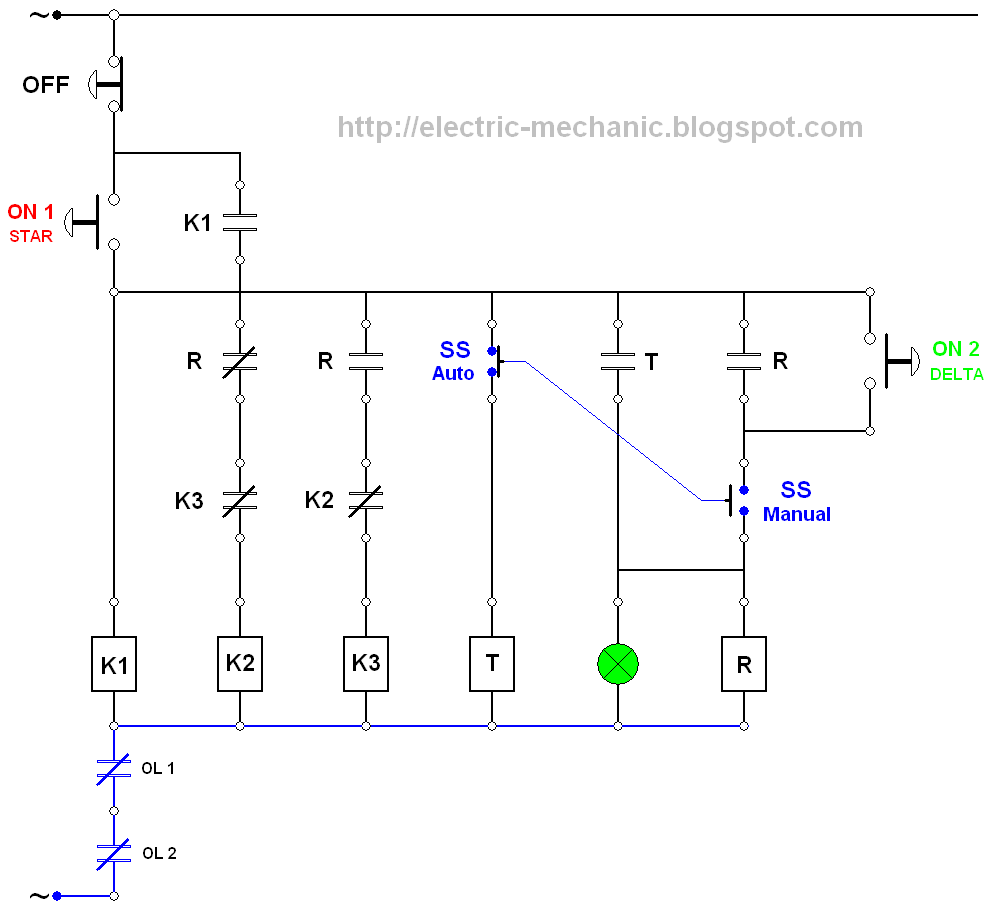 wiring diagram panel pompa 3 phase
