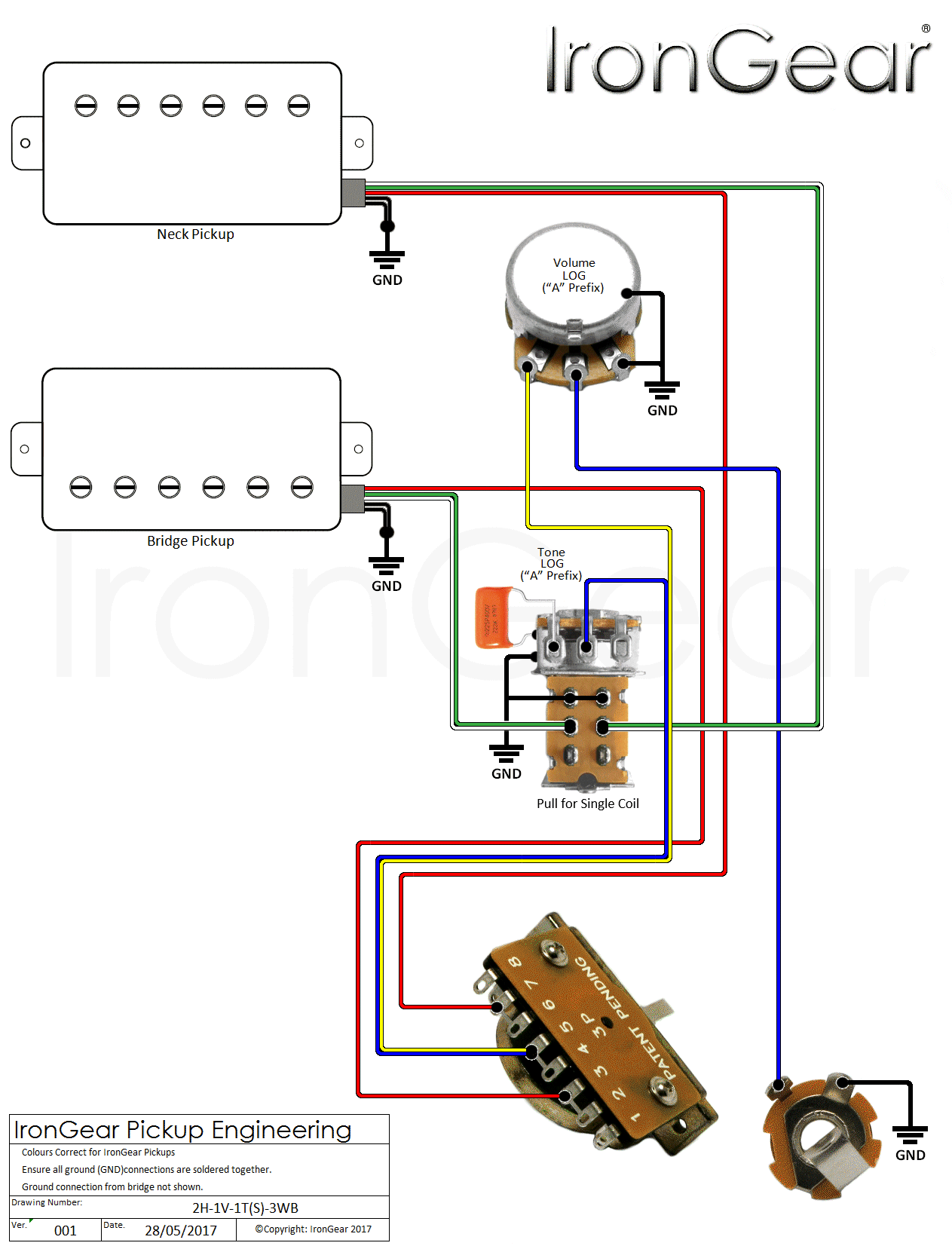 wiring diagram push pull humbuckers for coil split