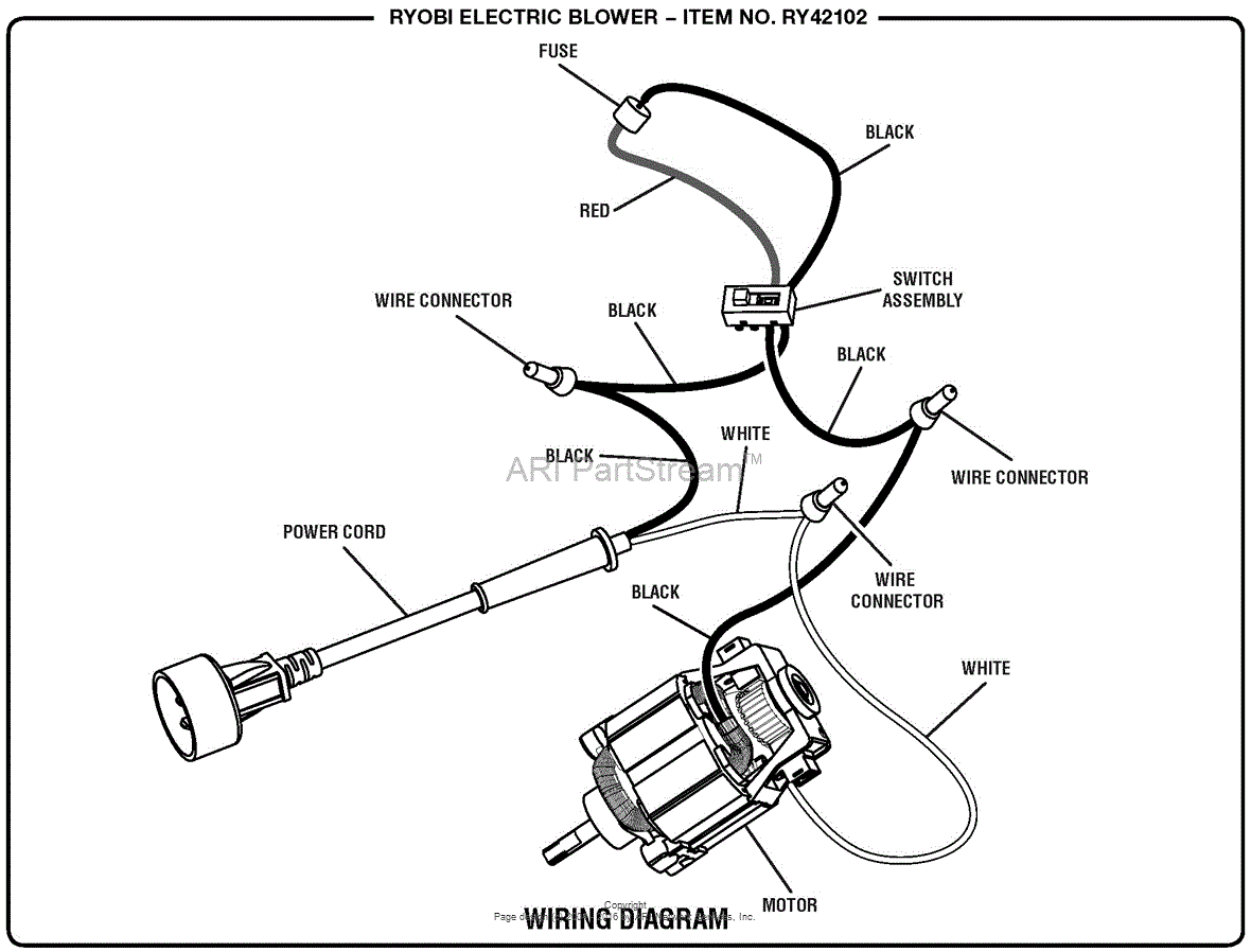 wiring diagram ryobi saw model bts20r