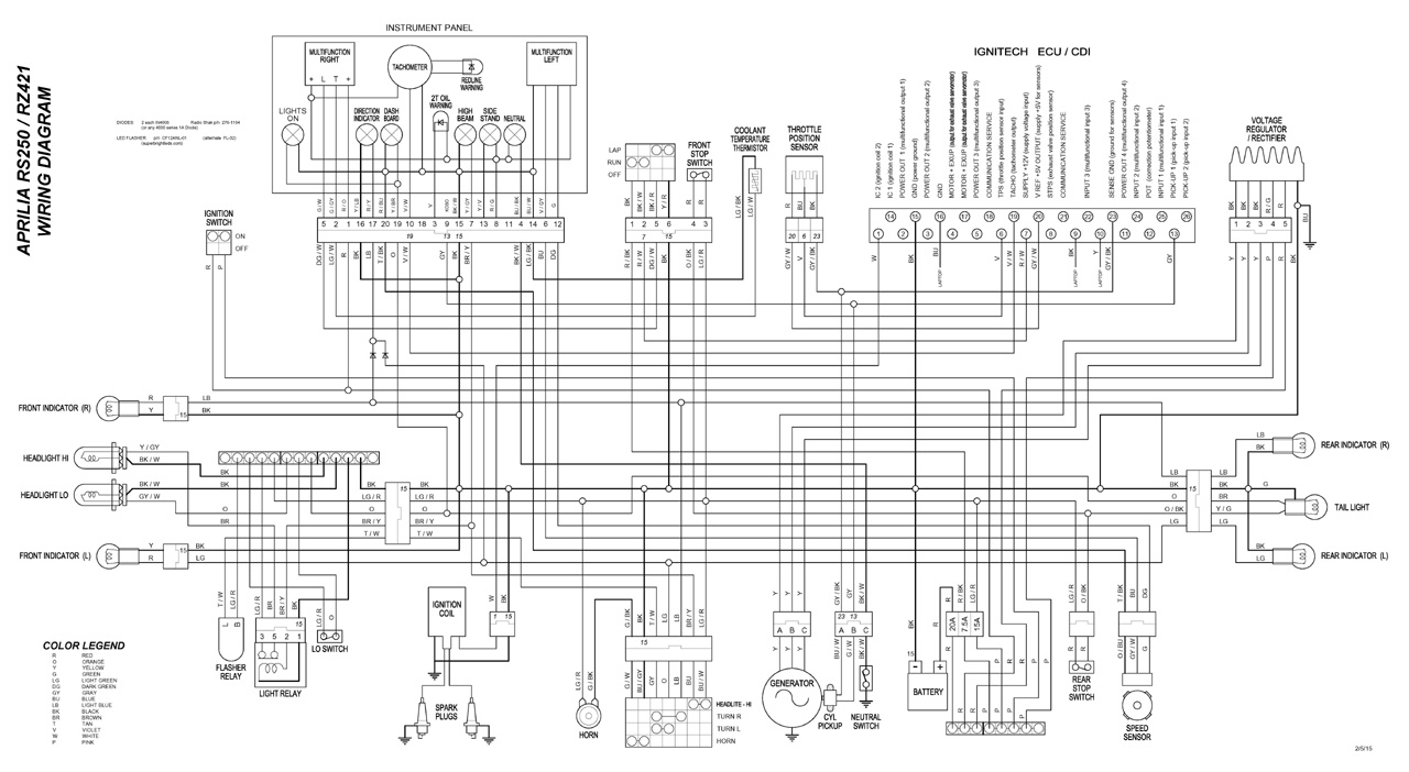 wiring diagram rz350