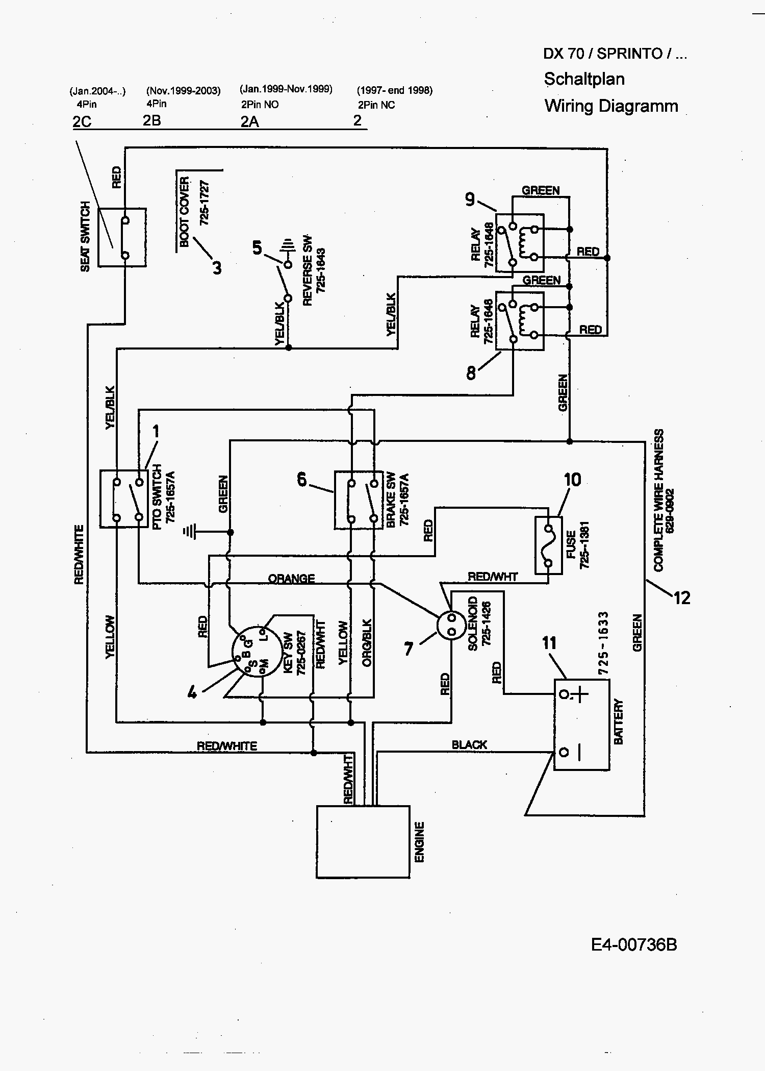 Scotts S2554 Wiring Diagram