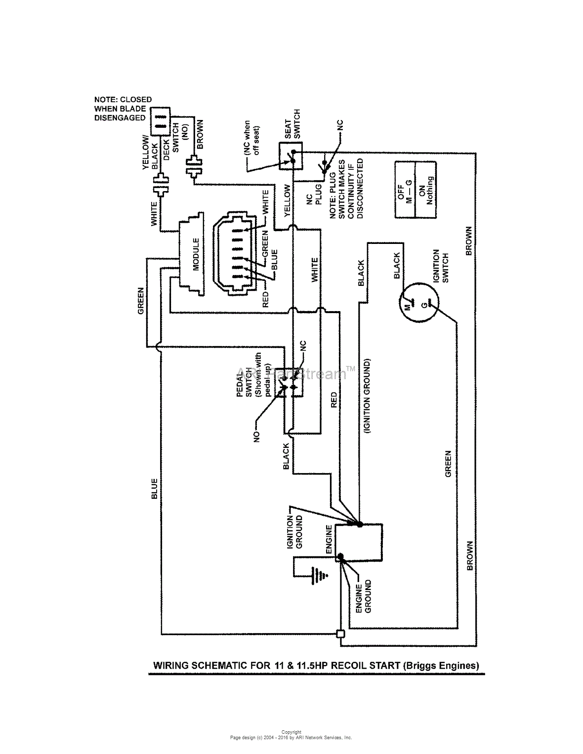 wiring diagram snapper rear engine mower