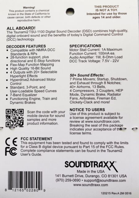 wiring diagram soundtraxx tsunami2 1100