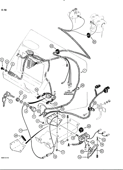 wiring diagram start system airman backhoe