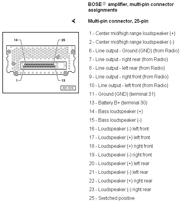 wiring diagram to factory amp in a 2004 audi a8l