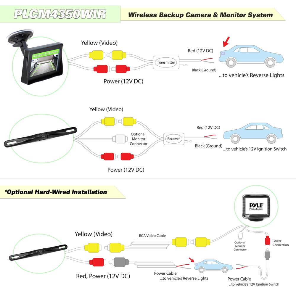 wiring diagram wireless reversing camera