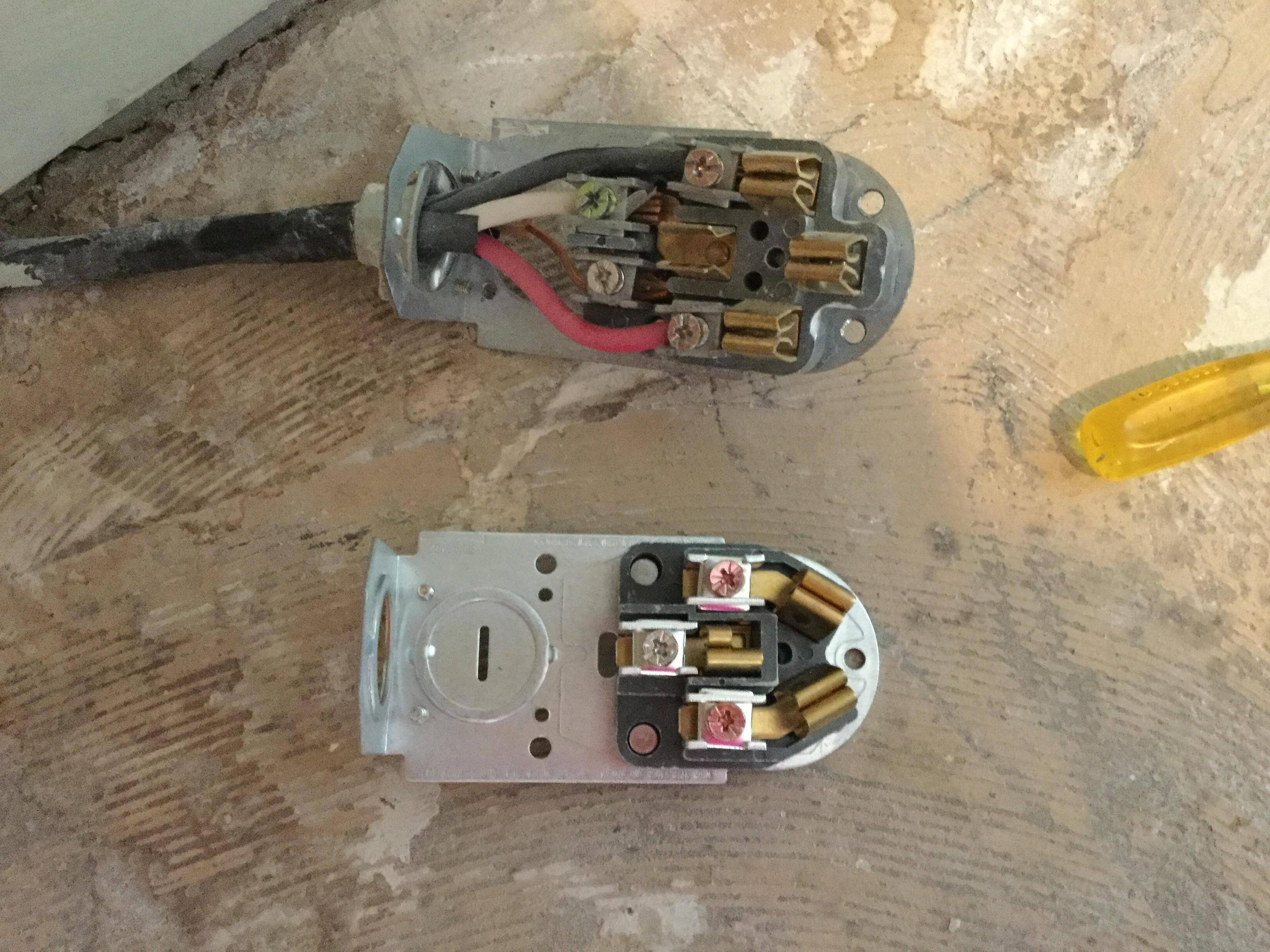 wiring stove outlet 3 prong