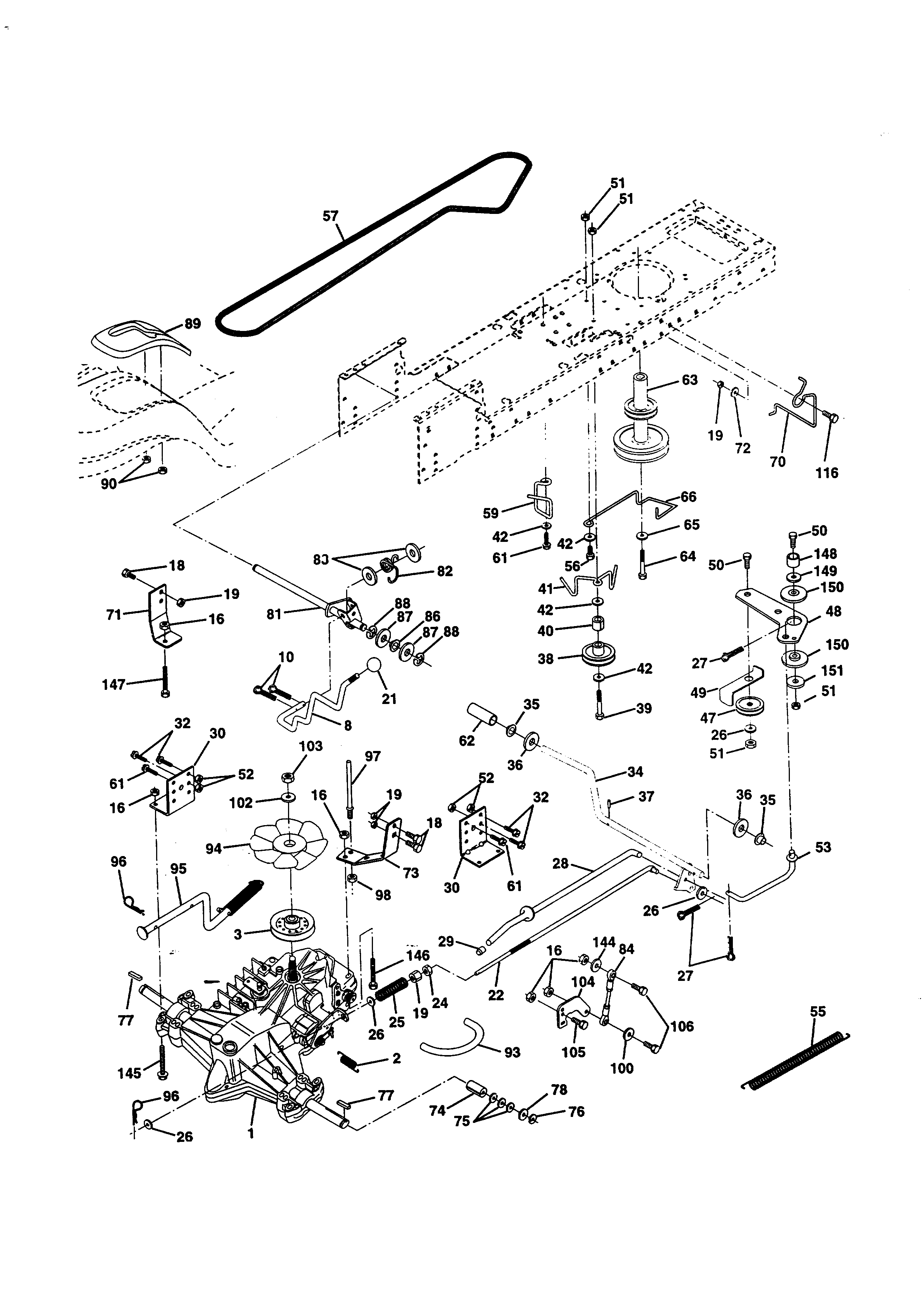 wizard lawn mower belt diagram