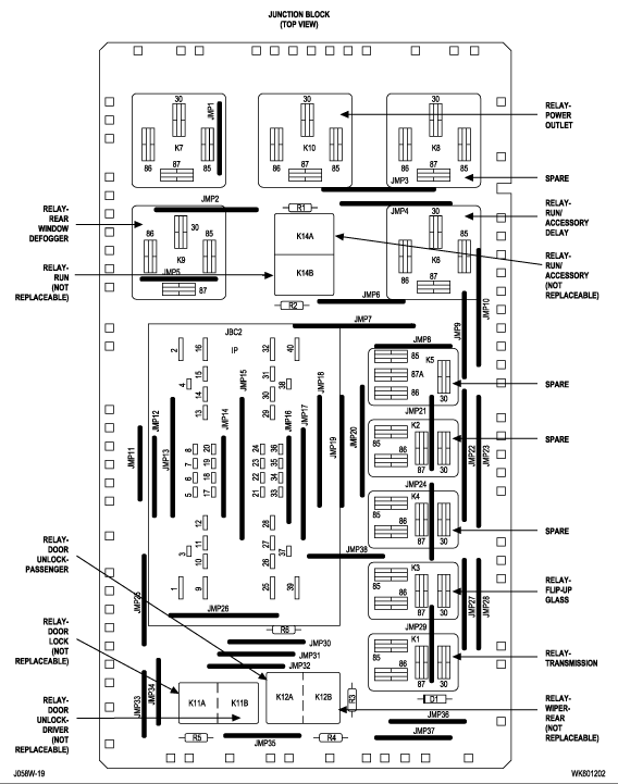 wk jeep grand cherokee front power window wiring diagram