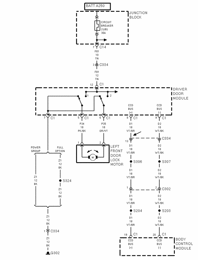 wk jeep grand cherokee front power window wiring diagram